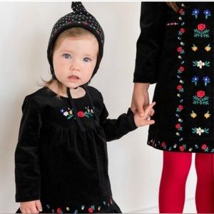 Hanna Anderson Sno Happy Velvet Holiday Dress